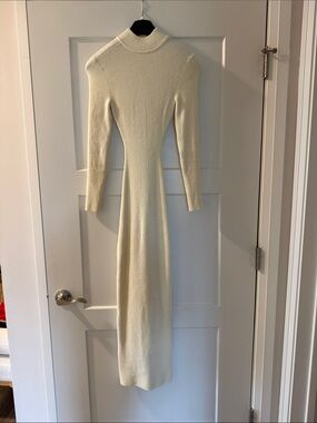 boho linen dress Women's Ivory & Pink Floral Boho Puff Sleeve Maxi Dress
